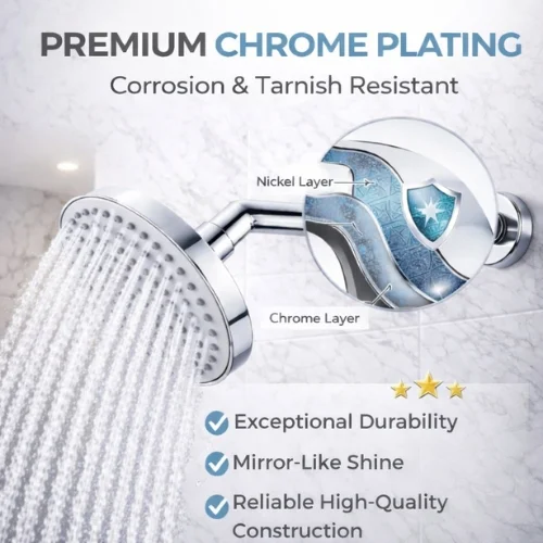 <span style="font-family:algerian"><span style="color:white"><span style="font-size:12px"><span style="background-color:#78706E">ABS</span></span></span></span><br> 5" OVERHEAD SHOWER WITH ARM - Image 3