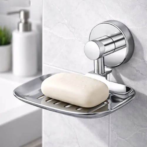 <span style="font-family:algerian"><span style="color:white"><span style="font-size:12px"><span style="background-color:#666666">SS202</span></span></span></span><br> NEXA SOAP DISH PREMIUM CHROME PLATED - Image 4