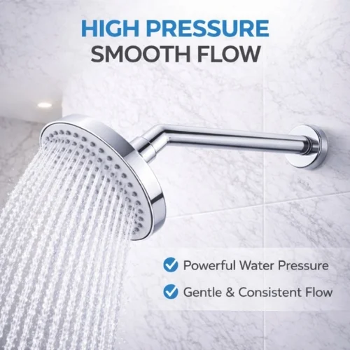 <span style="font-family:algerian"><span style="color:white"><span style="font-size:12px"><span style="background-color:#78706E">ABS</span></span></span></span><br> 5" OVERHEAD SHOWER WITH ARM - Image 4
