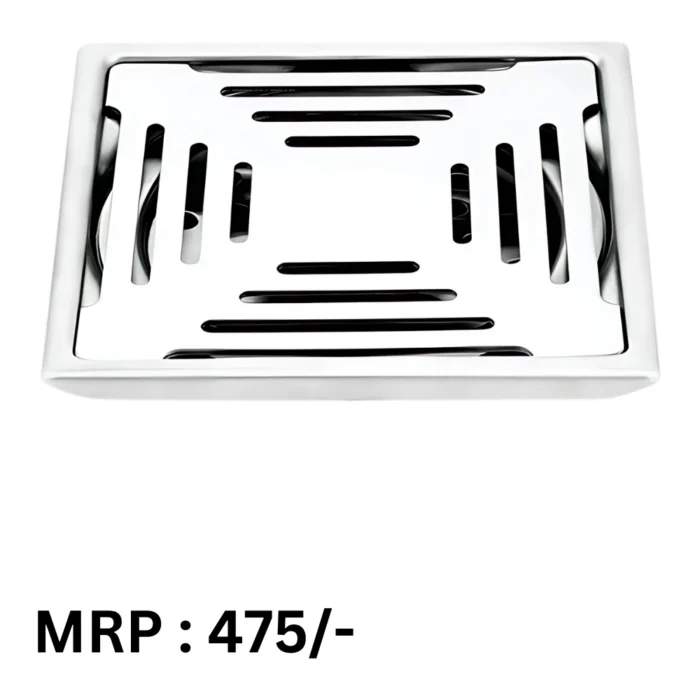 6"X6" DIAMOND SQUARE FLOOR TRAP SS202 WITH COCKROACH JALI