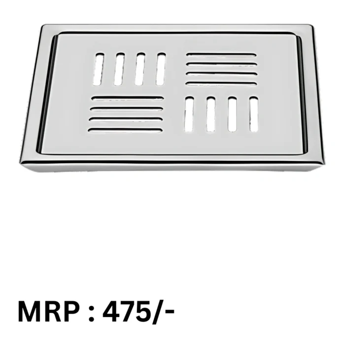 6"X6" PULSE SQUARE FLOOR TRAP SS202 WITH COCKROACH JALI