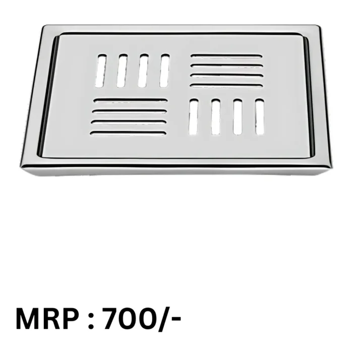 6"X6" PULSE SQUARE FLOOR TRAP SS304