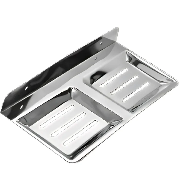 <span style="font-family:algerian"><span style="color:white"><span style="font-size:12px"><span style="background-color:#666666">SS202</span></span></span></span><br>DOUBLE SOAP DISH STANDARD