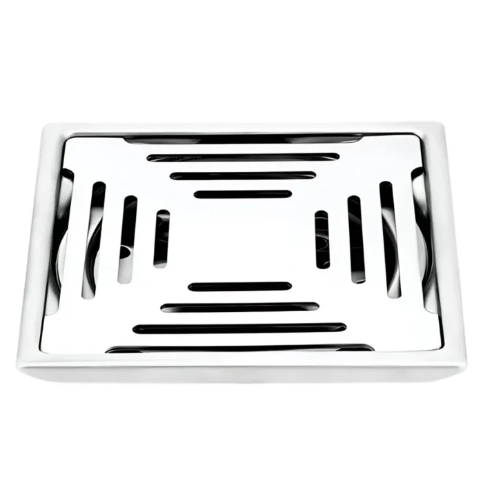 <span style="font-family:algerian"><span style="color:white"><span style="font-size:12px"><span style="background-color:#666666">SS202</span></span></span></span><br>6"X6" DIAMOND SQUARE FLOOR TRAP WITH COCKROACH JALI