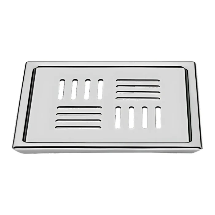 <span style="font-family:algerian"><span style="color:white"><span style="font-size:12px"><span style="background-color:#666666">SS202</span></span></span></span><br>6"X6" PULSE SQUARE FLOOR TRAP WITH COCKROACH JALI