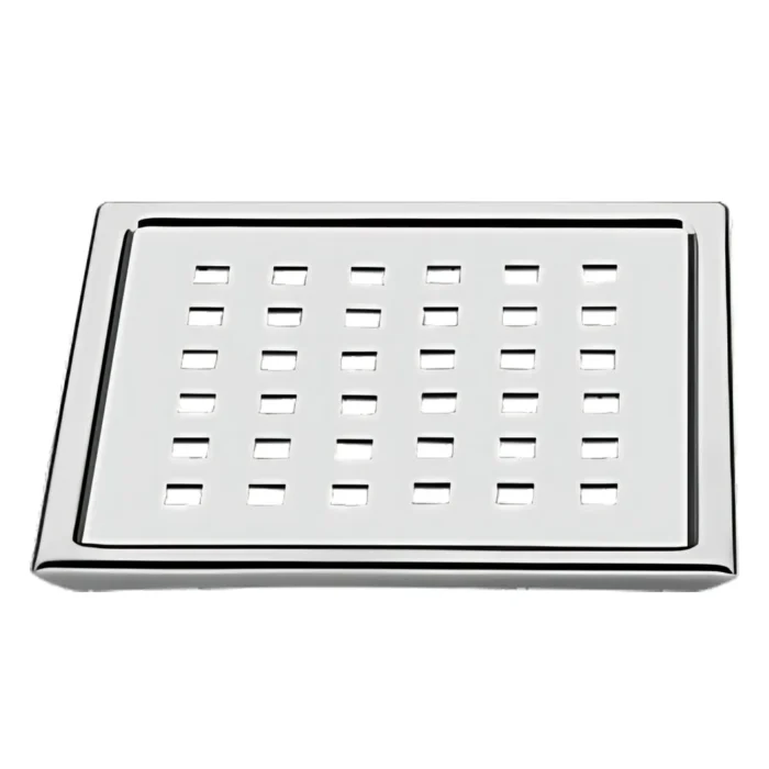 <span style="font-family:algerian"><span style="color:white"><span style="font-size:12px"><span style="background-color:#666666">SS202</span></span></span></span><br>6"X6" VIVID SQUARE FLOOR TRAP WITH COCKROACH JALI