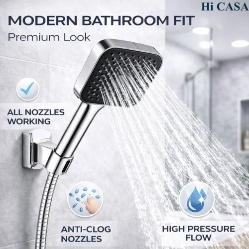 <span style="font-family:algerian"><span style="color:white"><span style="font-size:12px"><span style="background-color:#78706E">ABS</span></span></span></span><br> ASTOR HAND SHOWER WITH 1.5MTR SHOWER TUBE - Image 2