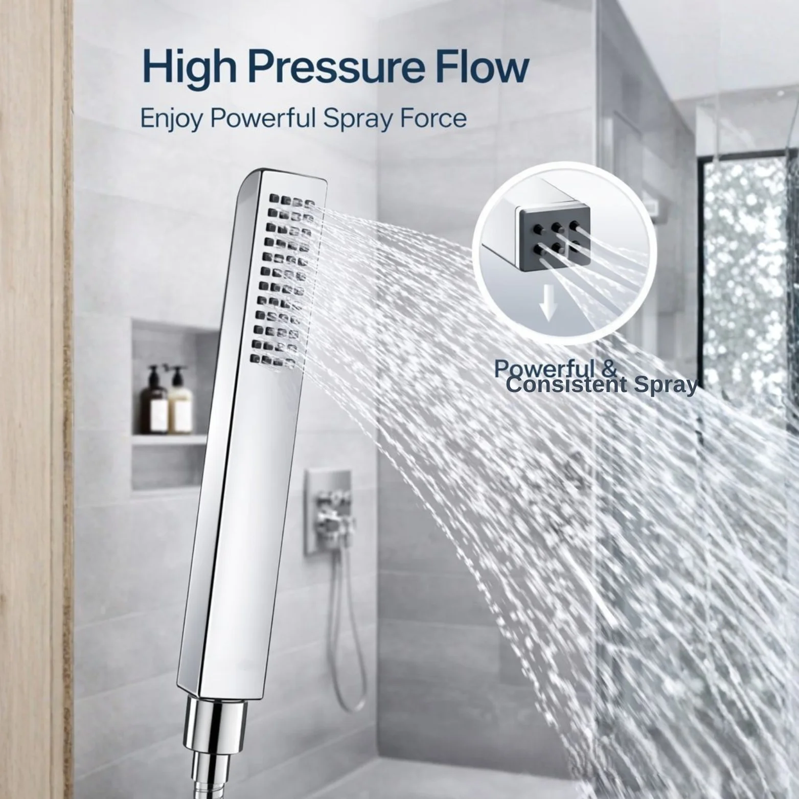 <span style="font-family:algerian"><span style="color:white"><span style="font-size:12px"><span style="background-color:#78706E">ABS</span></span></span></span><br> ASPIRE HAND SHOWER WITH 1.5MTR SHOWER TUBE - Image 4