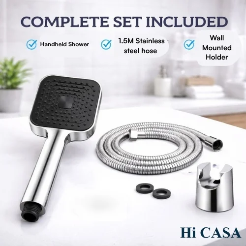 <span style="font-family:algerian"><span style="color:white"><span style="font-size:12px"><span style="background-color:#78706E">ABS</span></span></span></span><br> ASTOR HAND SHOWER WITH 1.5MTR SHOWER TUBE - Image 6