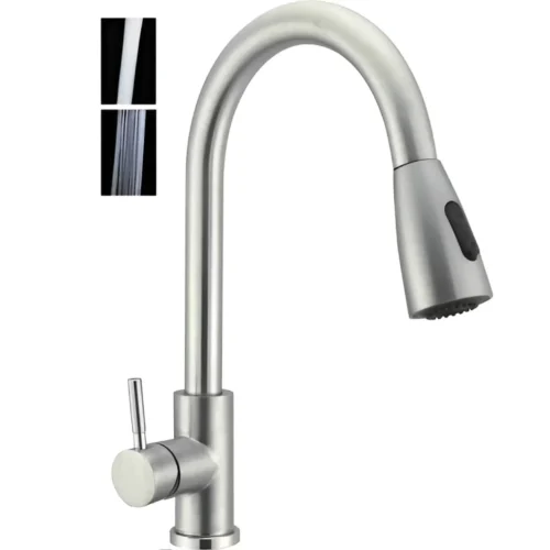<span style="font-family:algerian"><span style="color:white"><span style="font-size:12px"><span style="background-color:#AFAFAF">Imported</span></span></span></span><br>PULL-OUT BASIN MIXER GREY