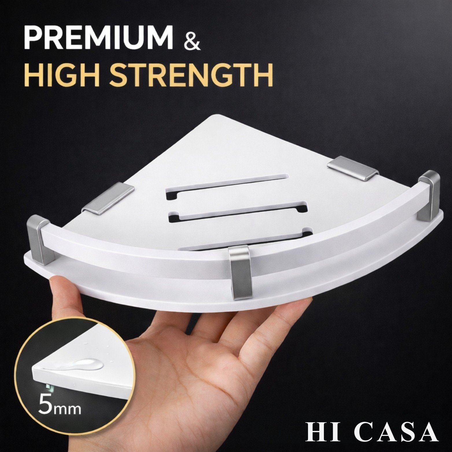 <span style="font-family:algerian"><span style="color:white"><span style="font-size:12px"><span style="background-color:#004E7A">ACRYLIC</span></span></span></span><br> CORNER SHELF 10*10 - Image 2