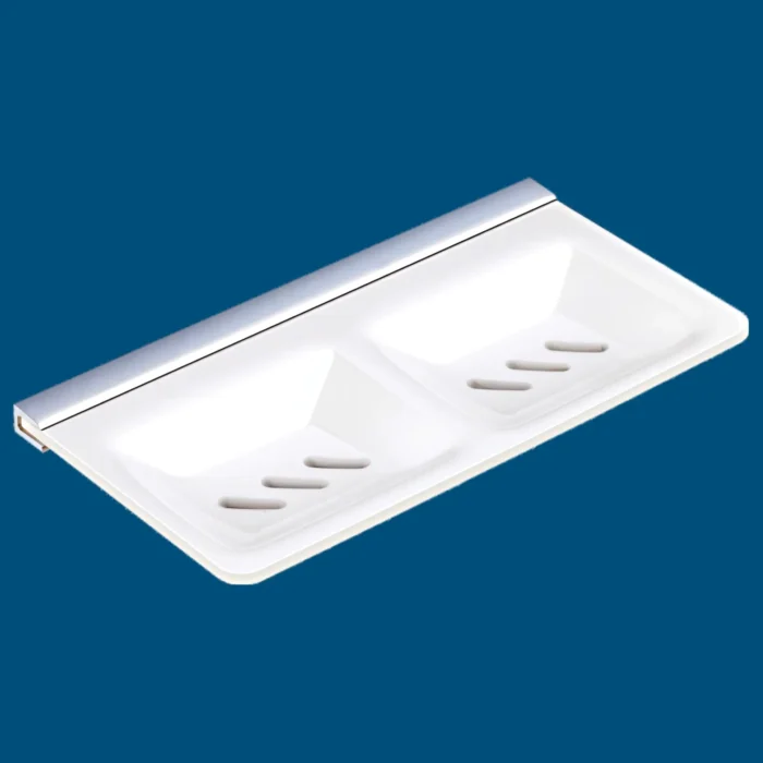<span style="font-family:algerian"><span style="color:white"><span style="font-size:12px"><span style="background-color:#004E7A">ACRYLIC</span></span></span></span><br>DOUBLE SOAP DISH