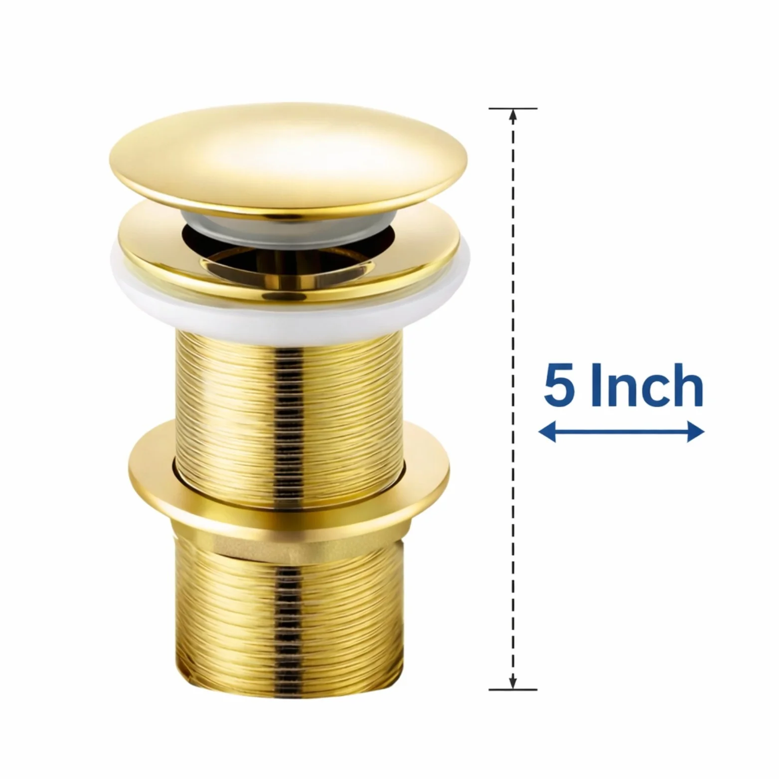 <span style="font-family:algerian"><span style="color:white"><span style="font-size:12px"><span style="background-color:#AFAFAF">SS</span></span></span></span><br> 5" POP UP WASTE COUPLING GOLD - Image 4