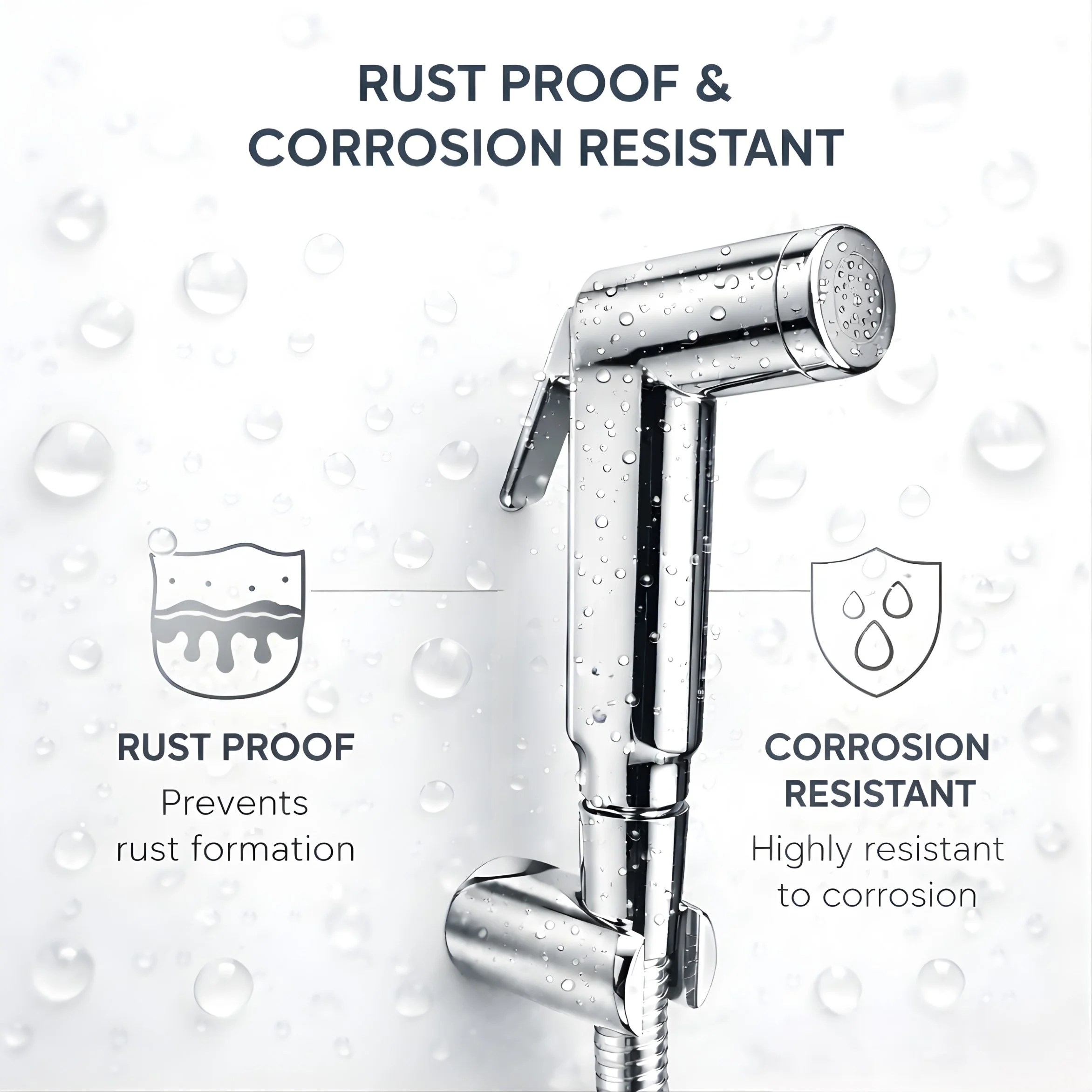 <span style="font-family:algerian"><span style="color:white"><span style="font-size:12px"><span style="background-color:#78706E">ABS</span></span></span></span><br> QUBID HEALTH FAUCET WITH SHOWER TUBE - Image 4
