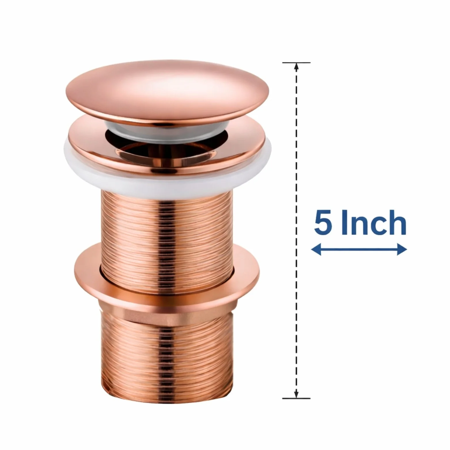 <span style="font-family:algerian"><span style="color:white"><span style="font-size:12px"><span style="background-color:#AFAFAF">SS</span></span></span></span><br> 5" POP UP WASTE COUPLING ROSE GOLD - Image 7
