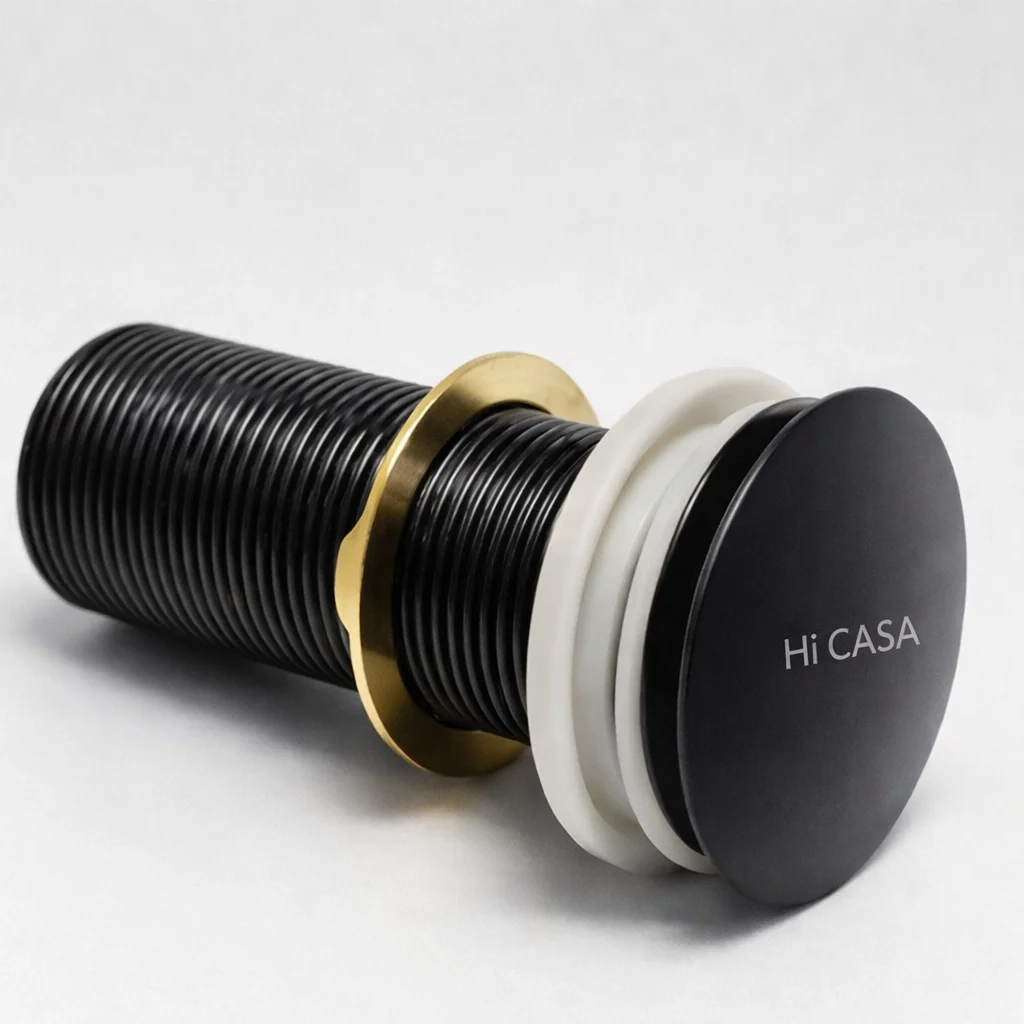 <span style="font-family:algerian"><span style="color:white"><span style="font-size:12px"><span style="background-color:#AFAFAF">SS</span></span></span></span><br> 5" POP UP WASTE COUPLING MATT BLACK - Image 10