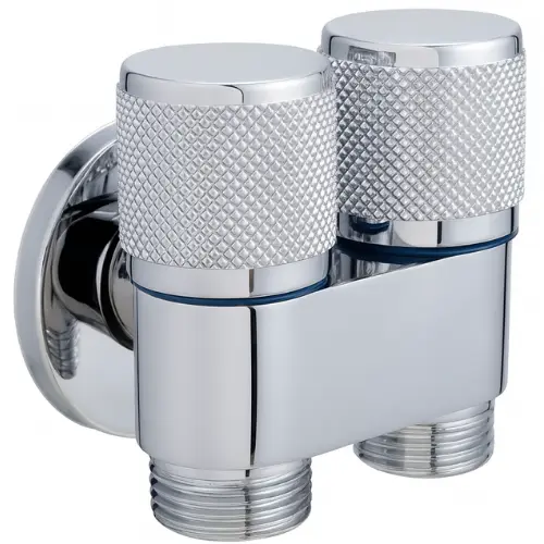 Two way angular cock