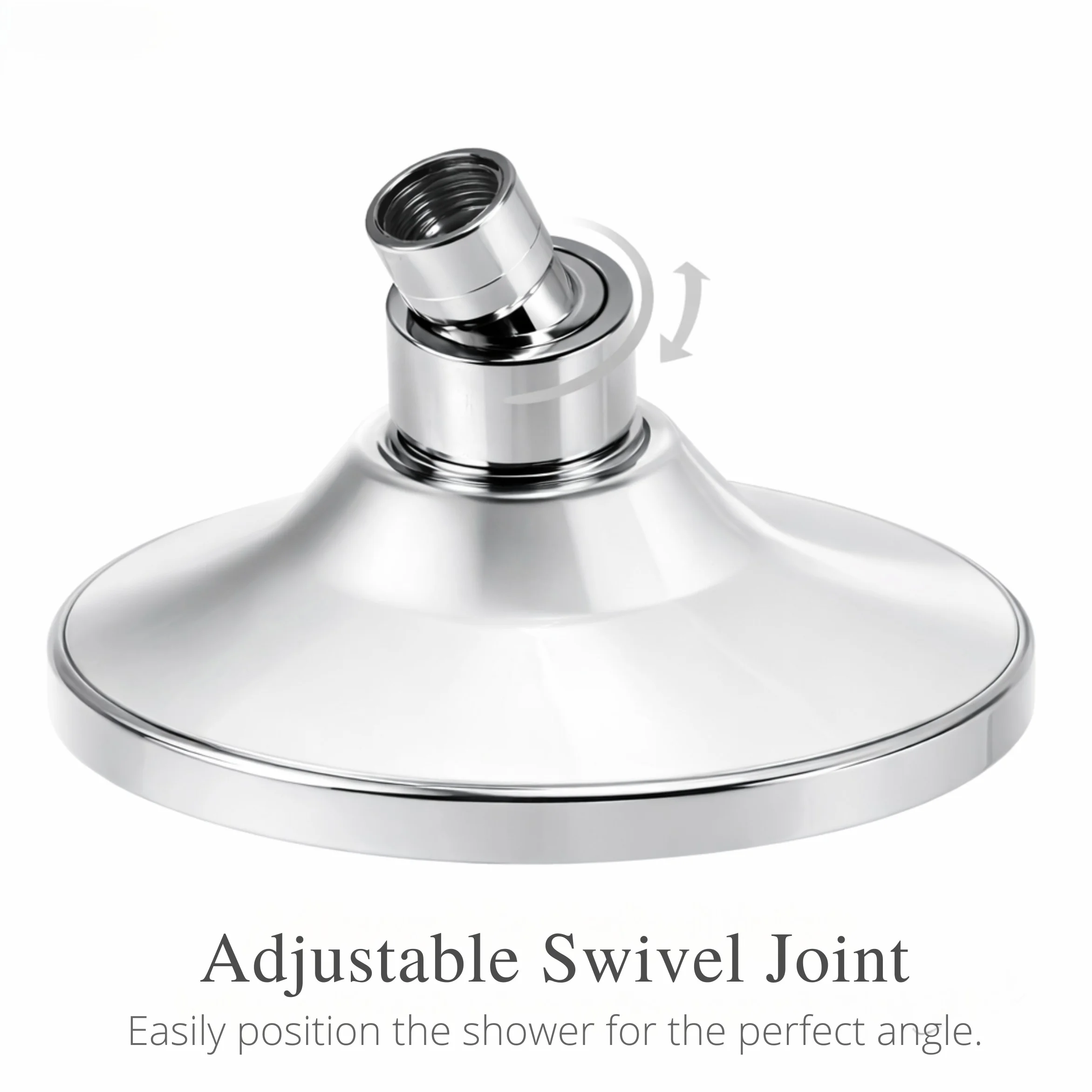 <span style="font-family:algerian"><span style="color:white"><span style="font-size:12px"><span style="background-color:#78706E">ABS</span></span></span></span><br> 5" HELIX ROUND OVERHEAD SHOWER - Image 4